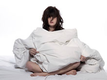student with insomnia